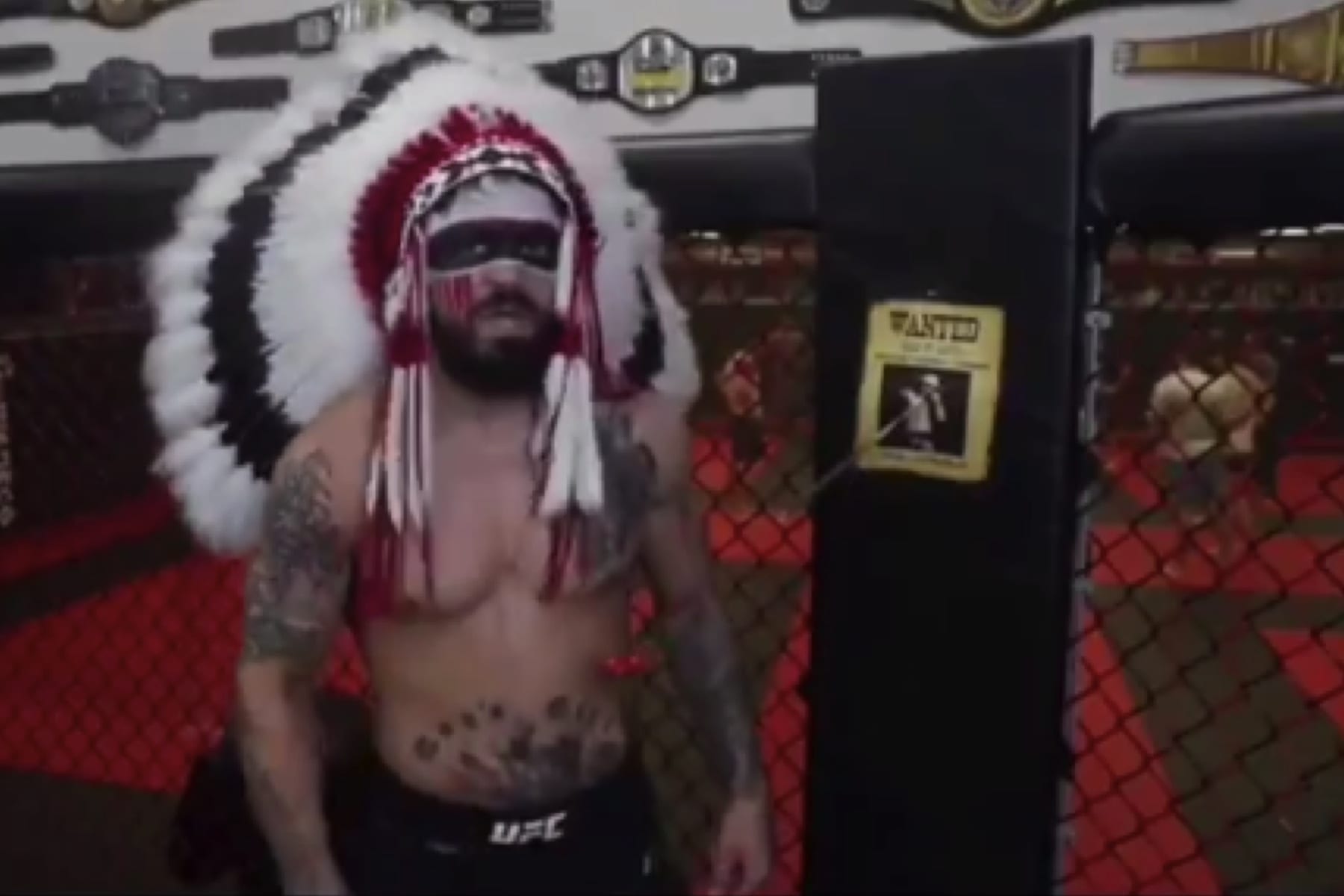 Watch: Mike Perry Offers Odd 'Tribute' To Native Americans 1 PerryNativeAmericans3