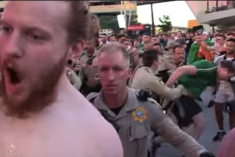 Watch: Conor McGregor Fans Cause All-Out Chaos In Vegas