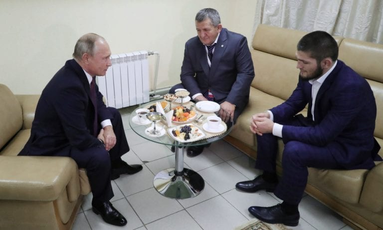 Video: Watch Vladimir Putin Congratulate Khabib On UFC 229 Win