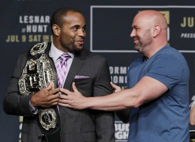 Cormier and Dana White