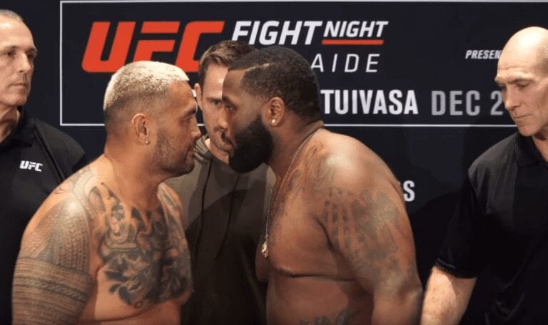 Mark Hunt & Justin Willis Involved In Heated Incident After Staredown