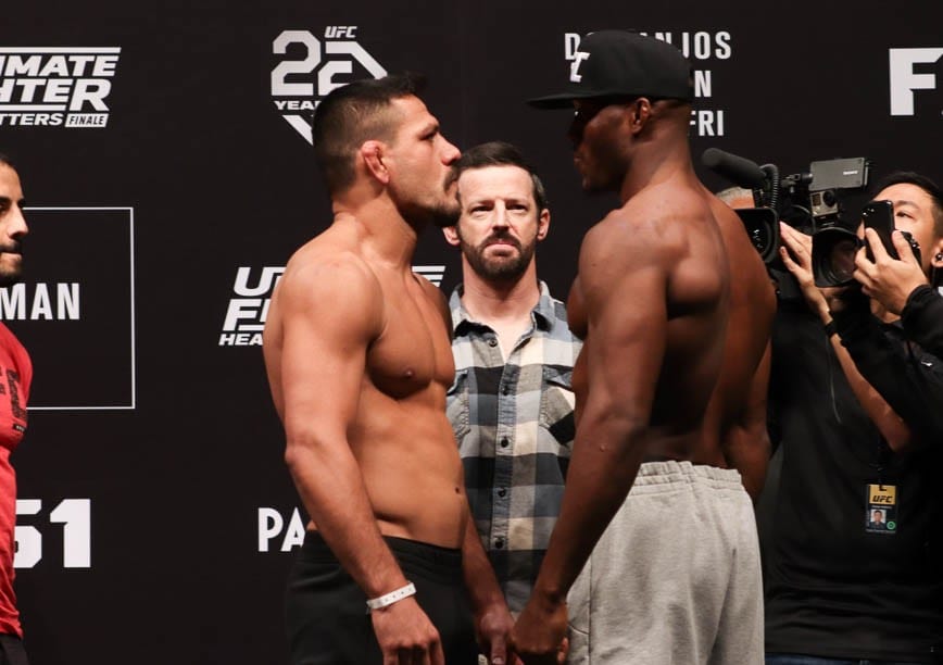 rafael dos anjos kamaru usman tuf 28 finale official weigh ins