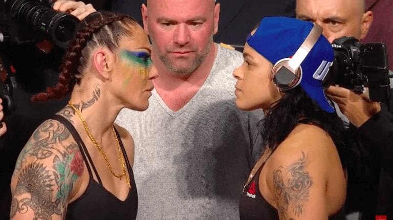 Watch: Cris Cyborg & Amanda Nunes Face Off Before UFC 232 Bout