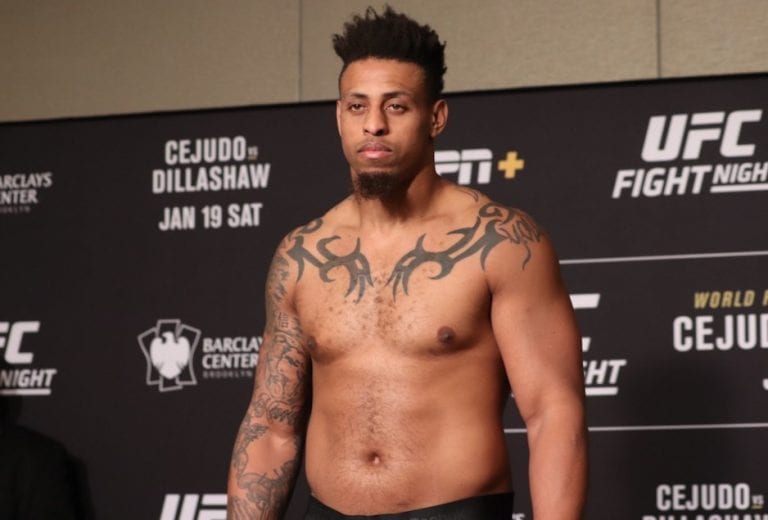 Greg Hardy Reacts To Criticism Over UFC Brooklyn Illegal Knee Strike