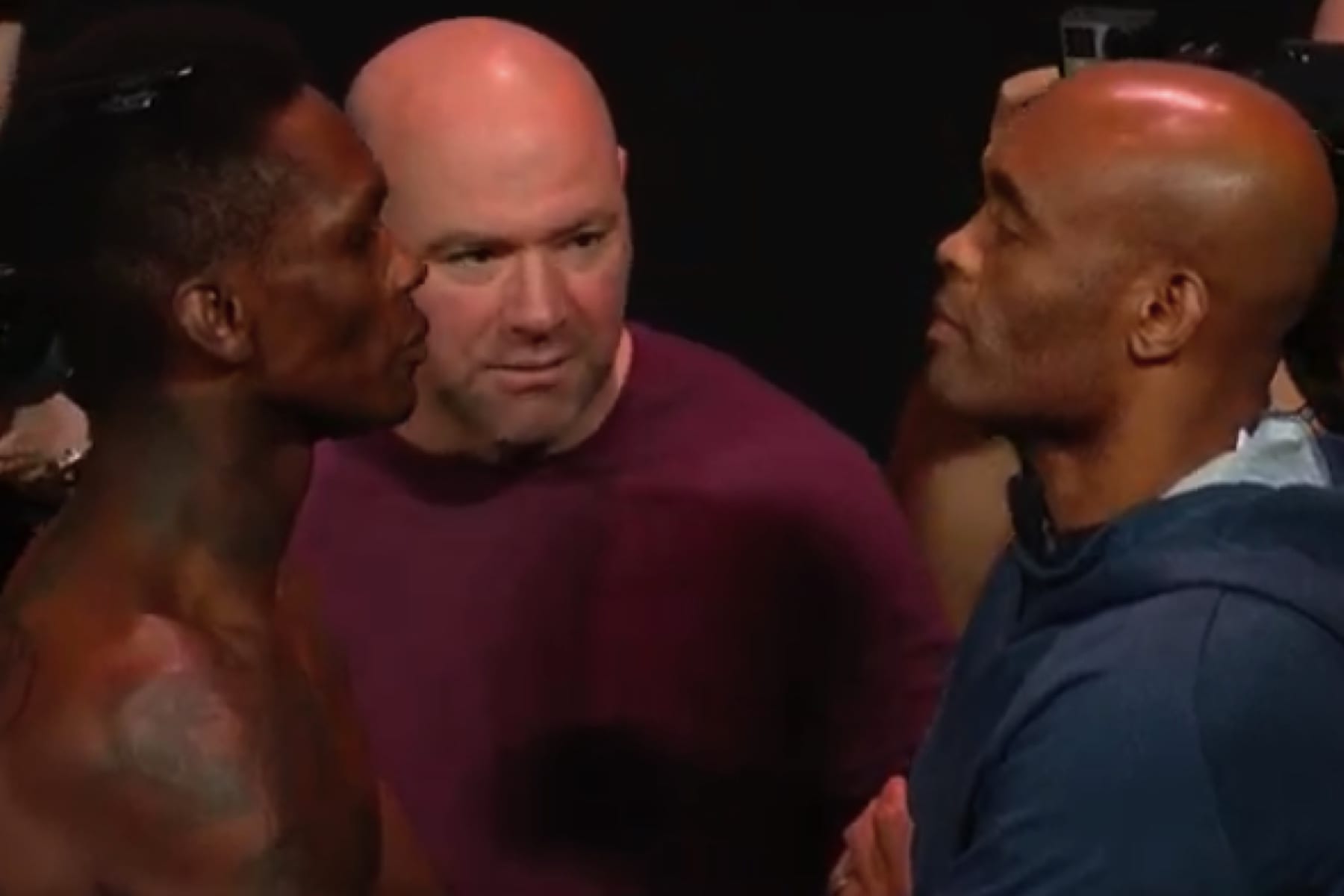 Video: Watch Anderson Silva & Israel Adesanya's UFC 234 Staredown 1 SilvaStyleStaredown6