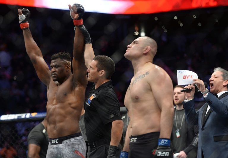 Twitter Reacts To Francis Ngannou’s Awkward Knockout Win Over Cain Velasquez