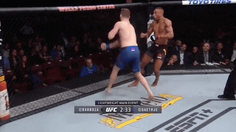 Highlights: Justin Gaethje Knocks Out Edson Barboza With One Punch At UFC Philadelphia