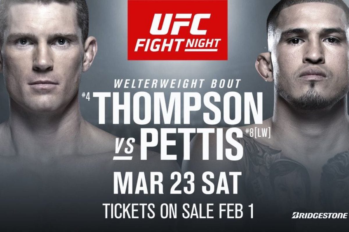 UFC Nashville: "Wonderboy" vs. Pettis Full Fight Card 1 UFCNashvilleposter