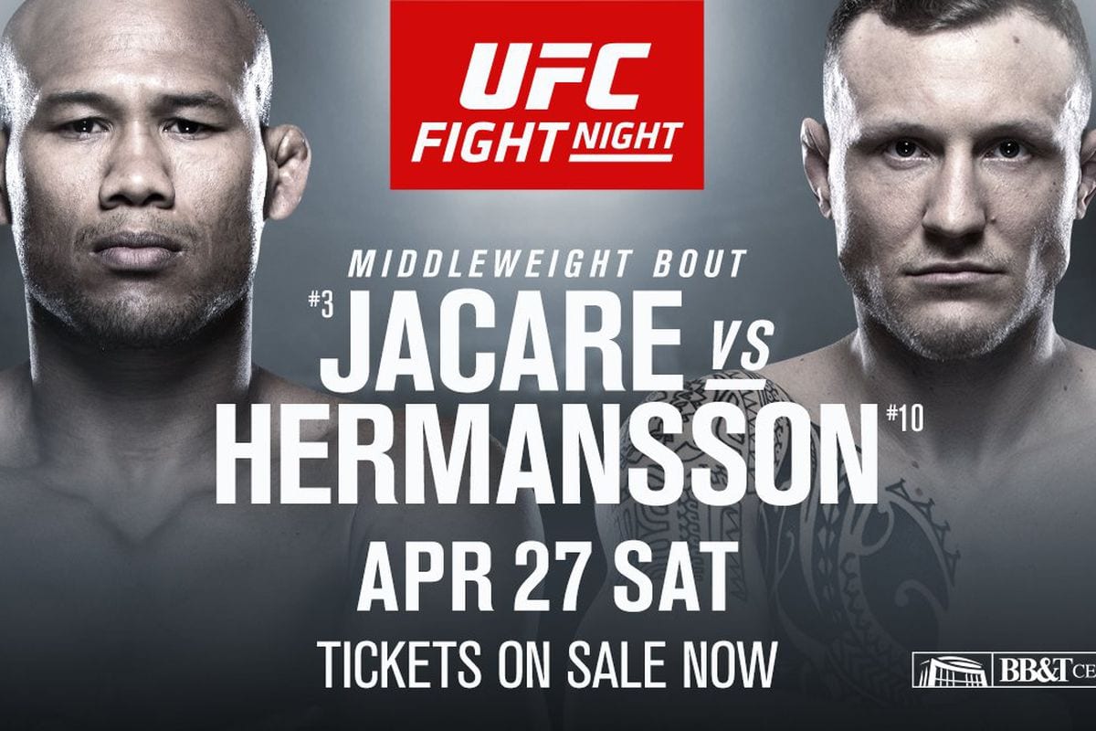 UFC Ft. Lauderdale: Jacare vs. Hermansson Full Fight Card 1 JcareJoker