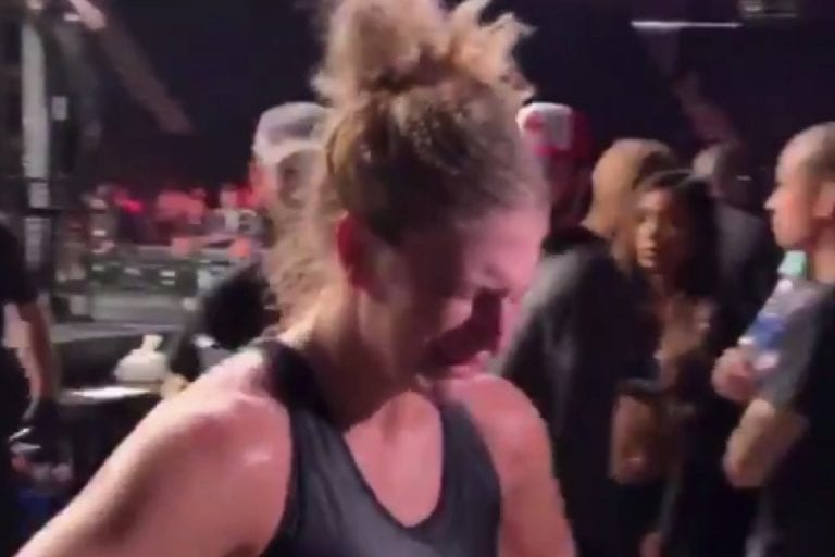 Video: Kayla Harrison Fights Back Tears After First Decision Win