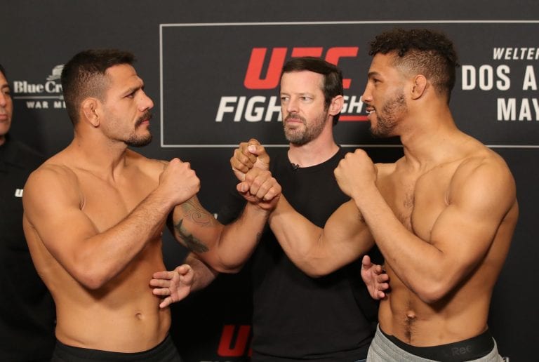 Watch: RDA & Kevin Lee Get Heated At UFC Rochester Weigh-Ins