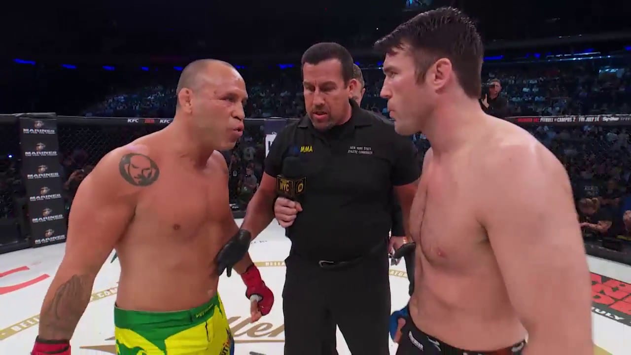 Free Bellator Fight Chael Sonnen Dominates Wanderlei Silva