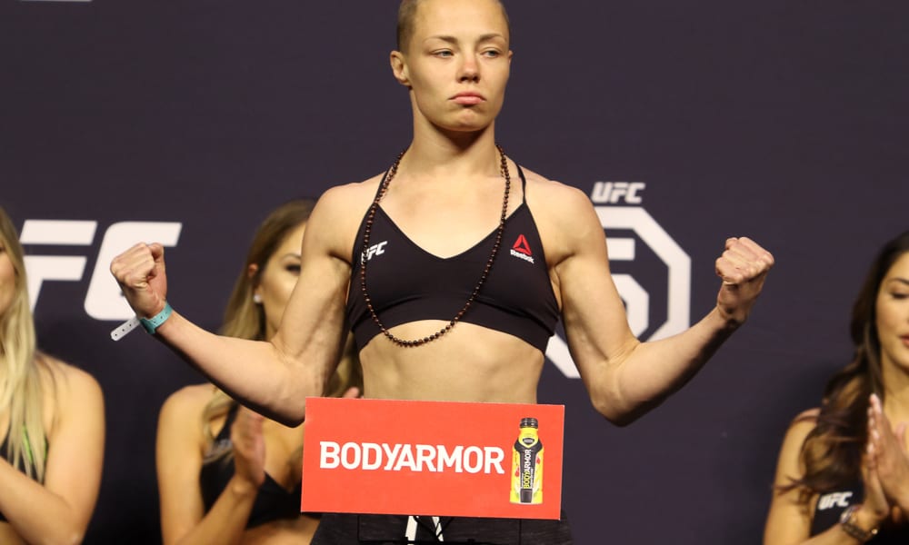 UFC 237 Ceremonial Weigh-In Video 1 rose namajunas1