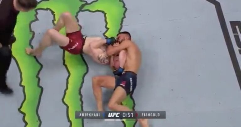 UFC Stockholm Highlights: Makwan Amirkhani Spins Chris Fishgold Into Submission