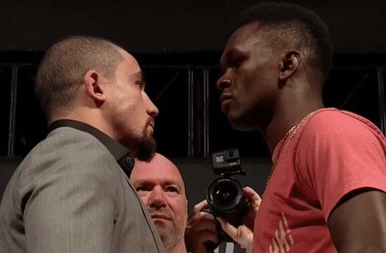 Israel Adesanya: Robert Whittaker Reminded Me Of A ‘Meth Head’ During Staredown