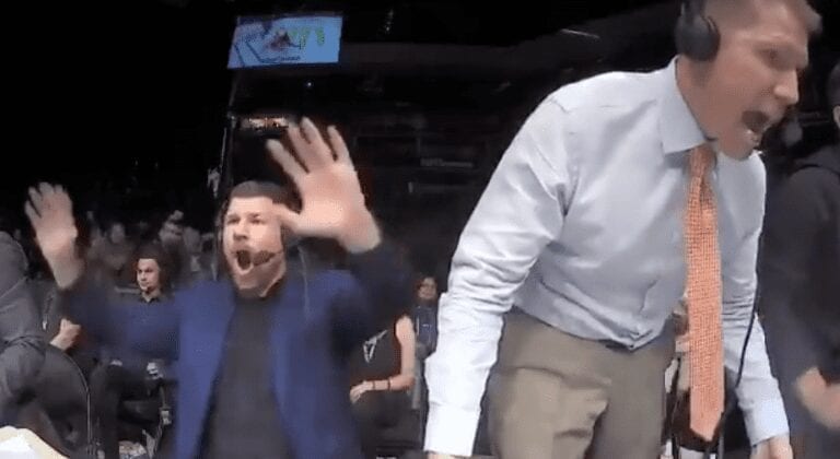 Video: Watch Michael Bisping And Brendan Fitzgerald’s Reaction To Urijah Faber Knockout