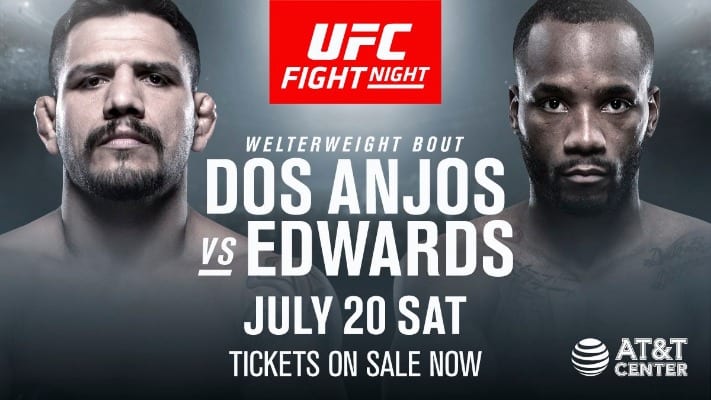 UFC San Antonio Betting Odds: Rafael dos Anjos vs. Leon Edwards