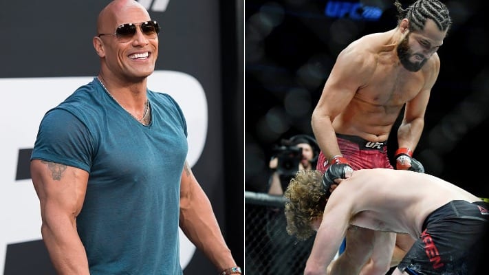 The Rock Praises Jorge Masvidal For Record-Setting UFC Knockout