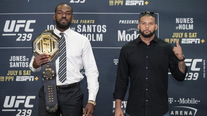 Jon Jones Believes Thiago Santos’ Muscles ‘Will Work Against Him’