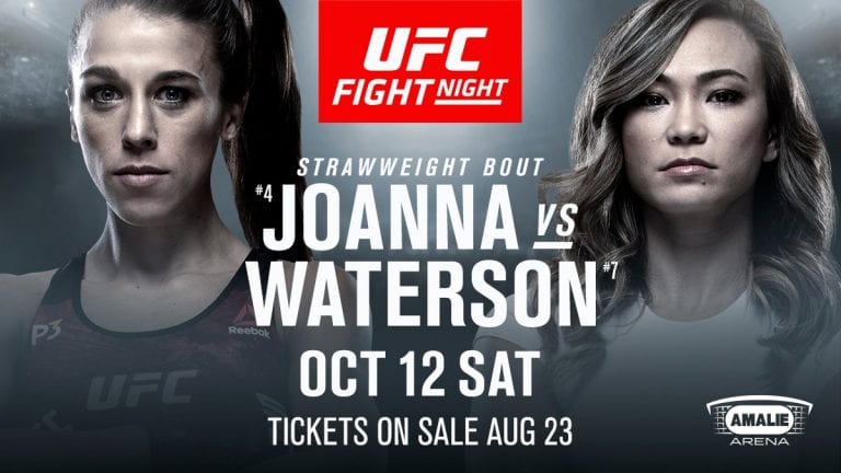 Joanna Jedrzejczyk vs. Michelle Waterson Headlines UFC Tampa