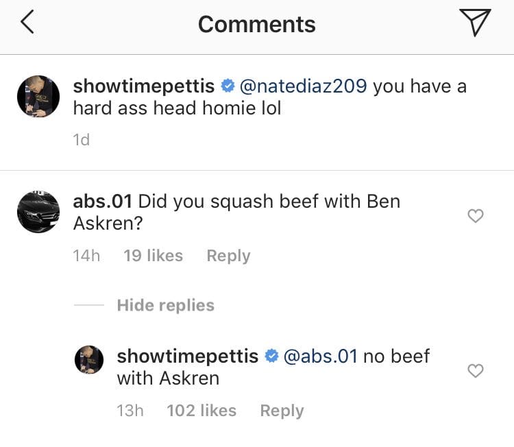 pettis no beef