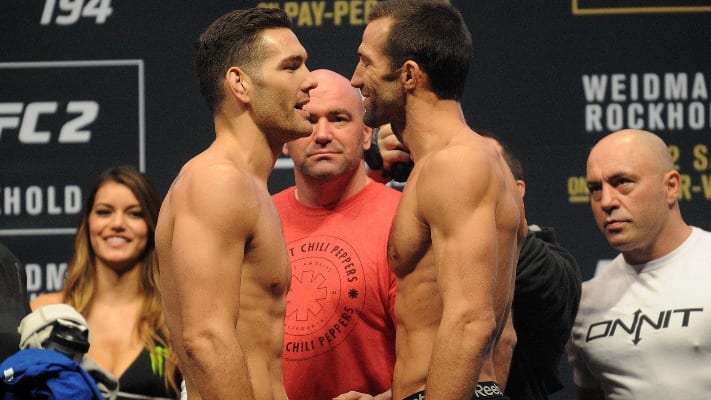 Luke Rockhold Accuses Chris Weidman Of Having ‘Feminine Shins’