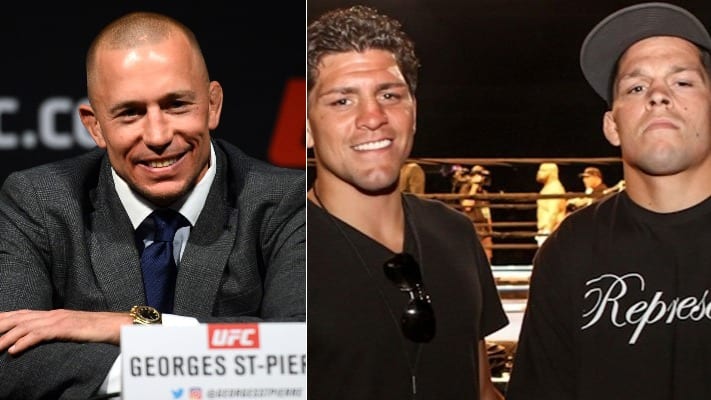 Georges St-Pierre Responds To Nate Diaz Calling Him Out To Fight Nick
