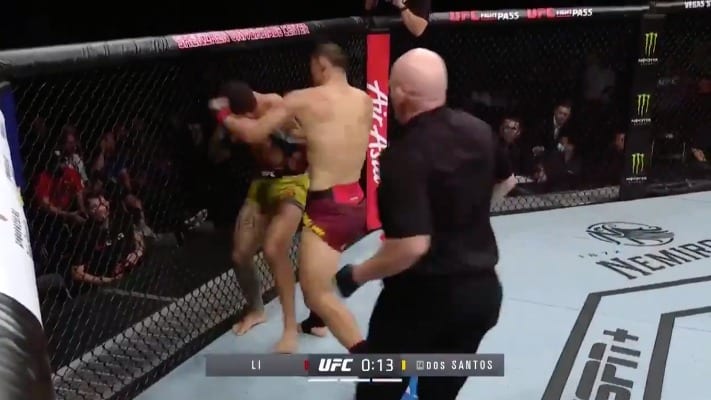 Li Jingliang Ends Elizeu Zaleski dos Santos With Seconds Left – UFC Shenzhen Highlights