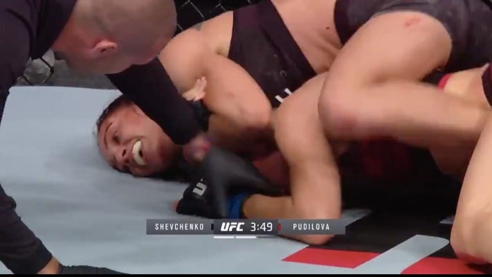 UFC Newark Highlights: Antonina Shevchenko Chokes Out Lucie Pudilova After Vicious War