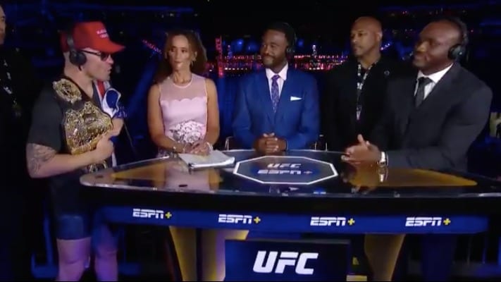 Watch: Colby Covington & Kamaru Usman Jaw Off After UFC Newark