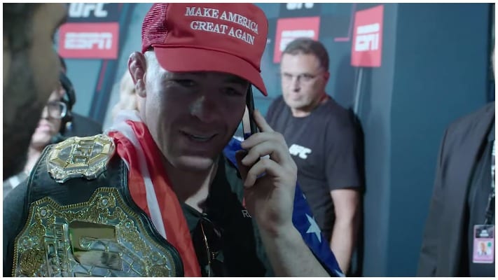 Video: Watch Colby Covington Receive Congratulatory Phone Call From Donald Trump After UFC Newark 1 Covington