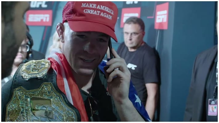 Video: Watch Colby Covington Receive Congratulatory Phone Call From Donald Trump After UFC Newark