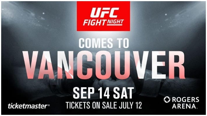 Report: Fighter Pulls Out Of UFC Vancouver