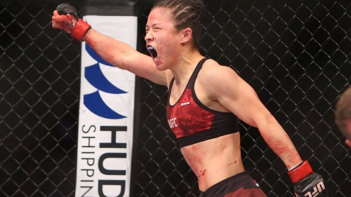 Twitter Reacts To Weili Zhang Bulldozing Through Jessica Andrade To Win UFC Strawweight Title