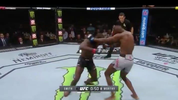 Khama Worthy Takes Out Devonte Smith - UFC 241 Highlights 1 Khama Worthy