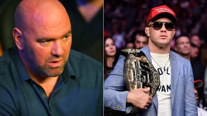 Dana White Had To Settle Down Several Fighters Seated Near Colby Covington At UFC 241