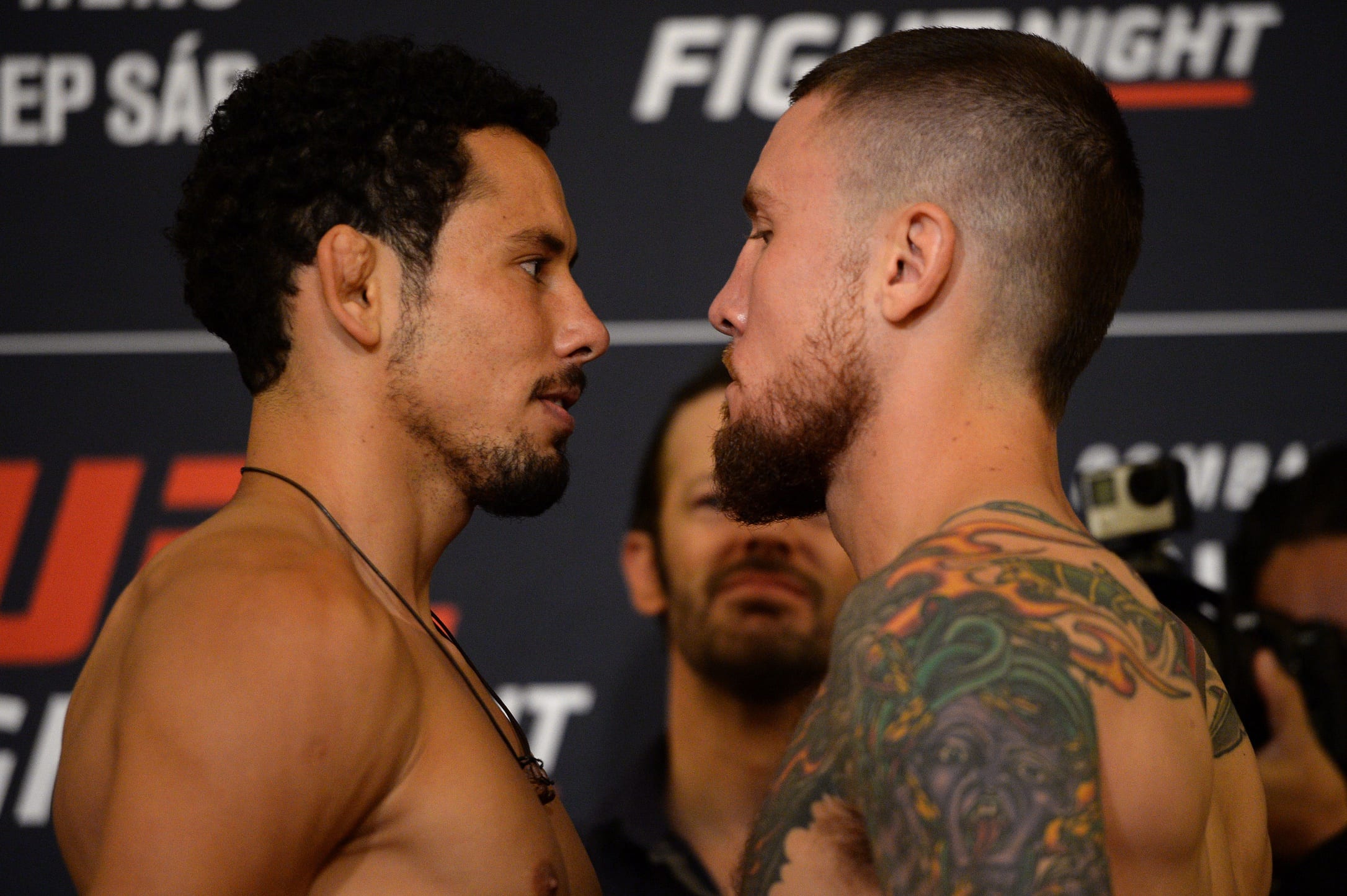 Steven Peterson Knocks Out Martin Bravo With Spinning Backfist - UFC Mexico City Results 1 Peterson Bravo