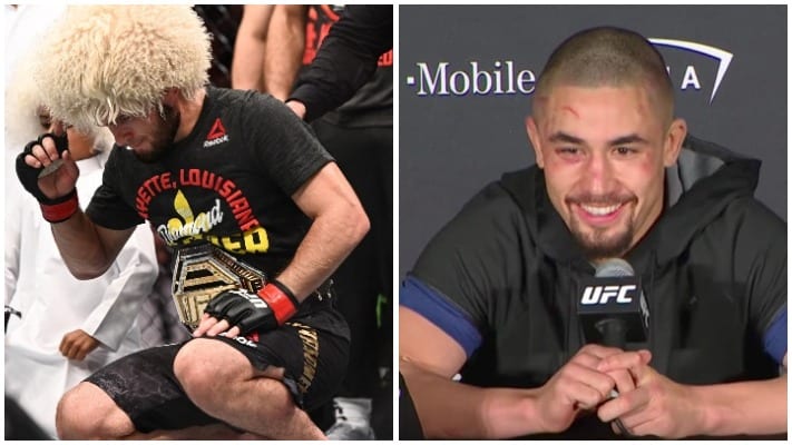 Robert Whittaker Heaps Praise On Khabib Following UFC 242 Win