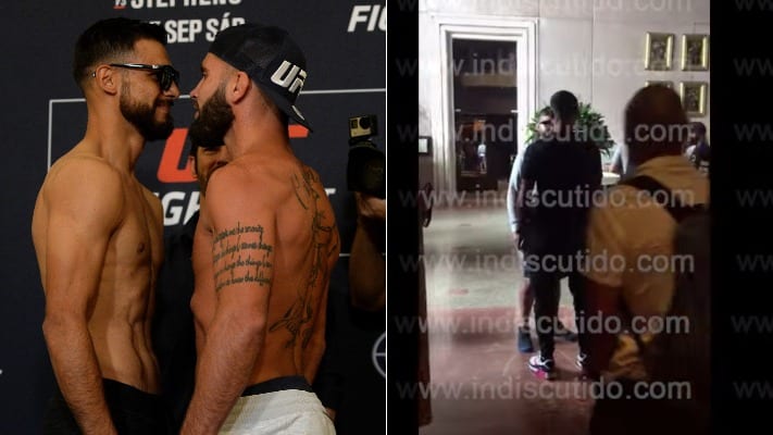 Jeremy Stephens Shoves Yair Rodriguez In Mexico Hotel Lobby (Video)