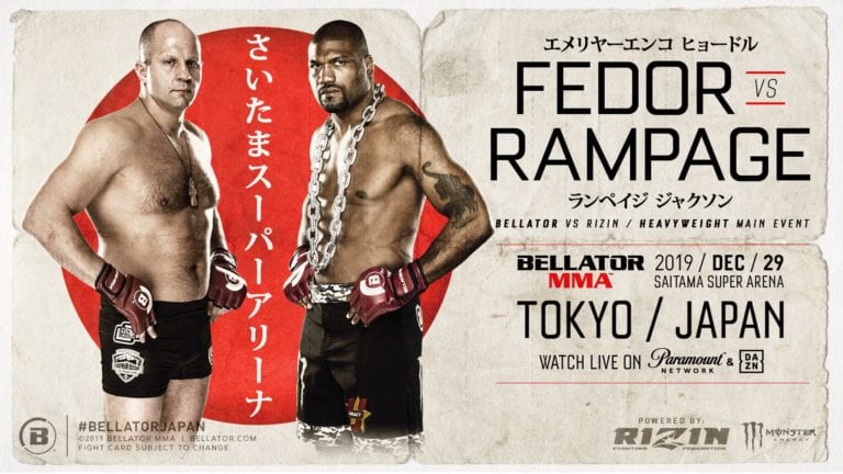 Fedor Emelianenko vs. Quinton ‘Rampage’ Jackson To Headline Bellator Japan