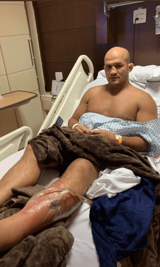 Junior dos Santos Shares Graphic Images Of Infected Leg (Photos) 2 Screen Shot 2019 10 23 at 3.36.47 PM 613x1024 1