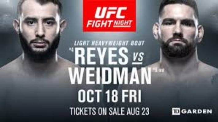 UFC Boston Full Fight Card, Start Time & How To Watch 1 UFC Boston Full Fight Card