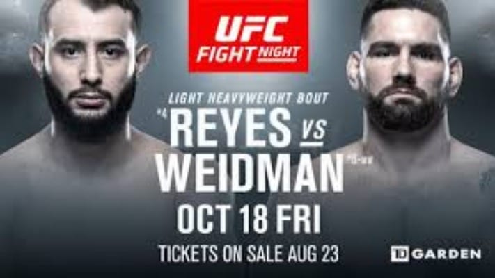 UFC Boston Full Fight Card