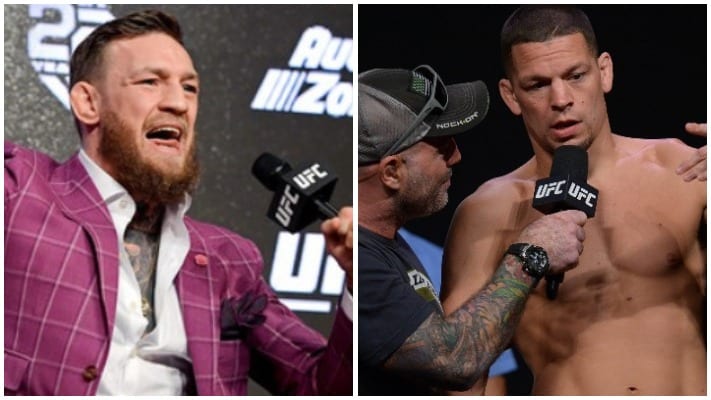 Conor McGregor Reacts To News Of Nate Diaz Pulling From UFC 244