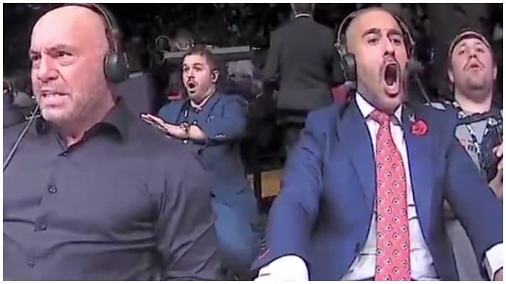 Watch Joe Rogan, Jon Anik React To Kevin Lee’s Knockout Of Gregor Gillespie (Video)