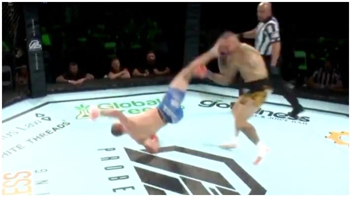 Ross Pearson Knocked Out By Crazy Rolling Thunder In MMA Return