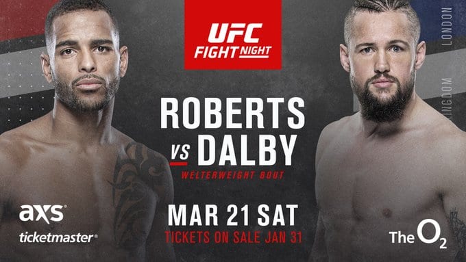 Danny Roberts Set To Face Nicolas Dalby At UFC London