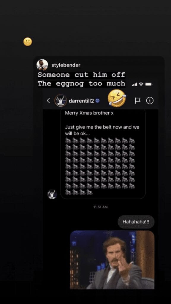 Darren Till Slid Into Israel Adesanya's DMs On Christmas (Photo) 2 image from ios 576x1024 1