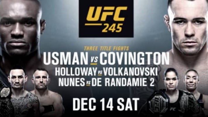 UFC 245 Full Fight Card