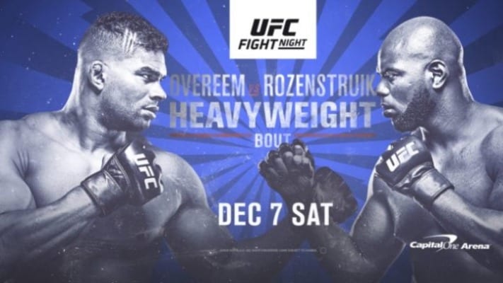 UFC DC Results: Jairzinho Rozenstruik Ends Alistair Overeem Late